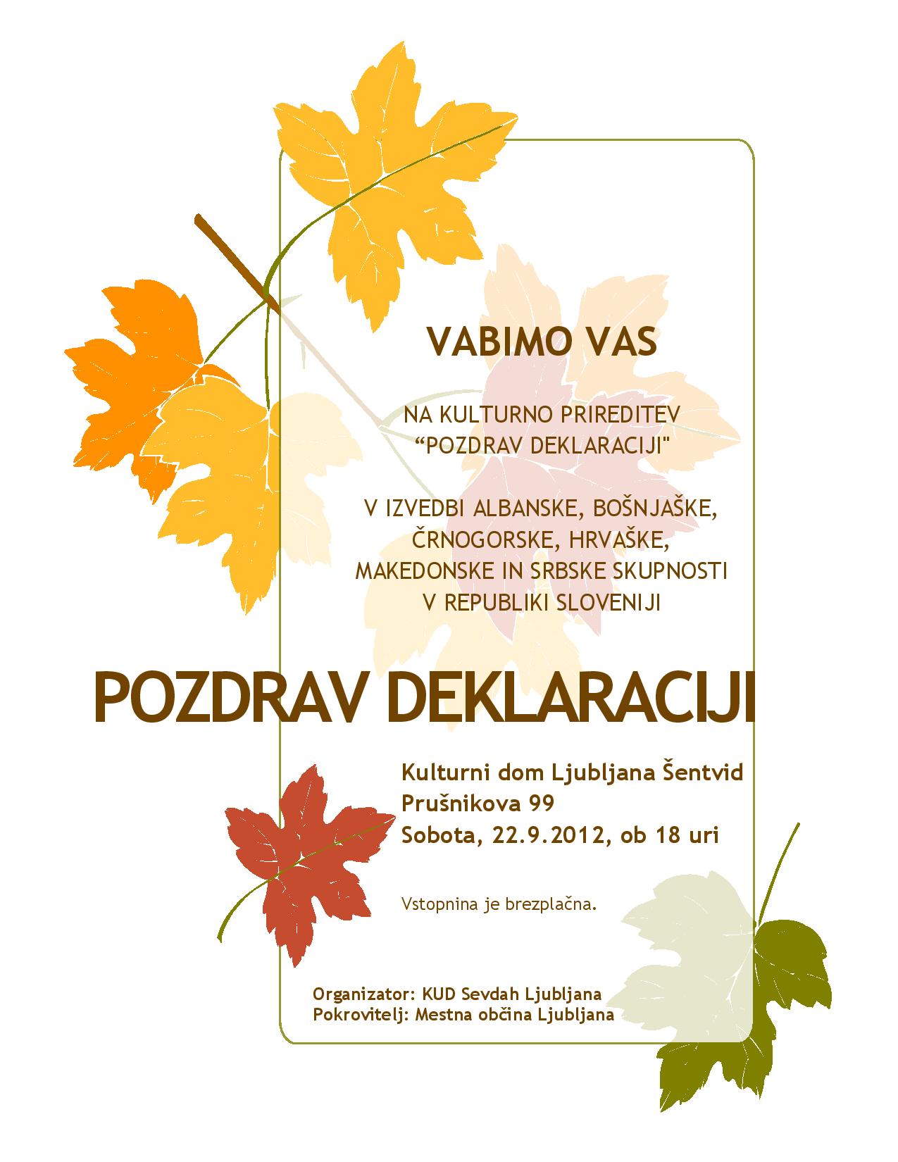 Pozdrav deklaraciji